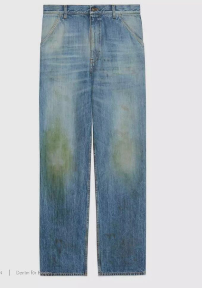 Gucci Verkauft Luxusjeans Mit Grasflecken