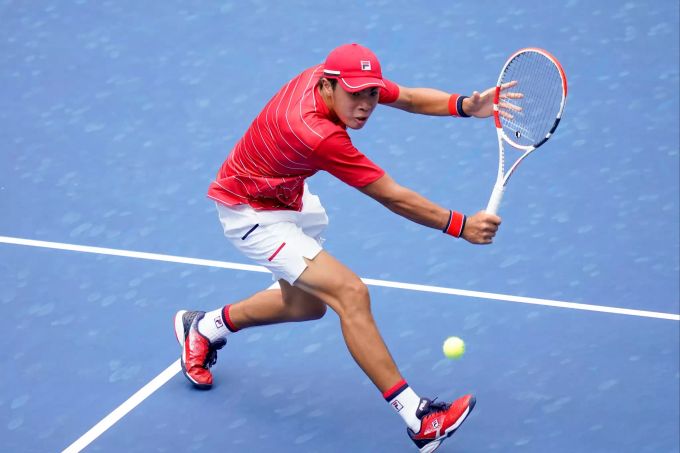 Brandon Nakashima in Aktion. US Open