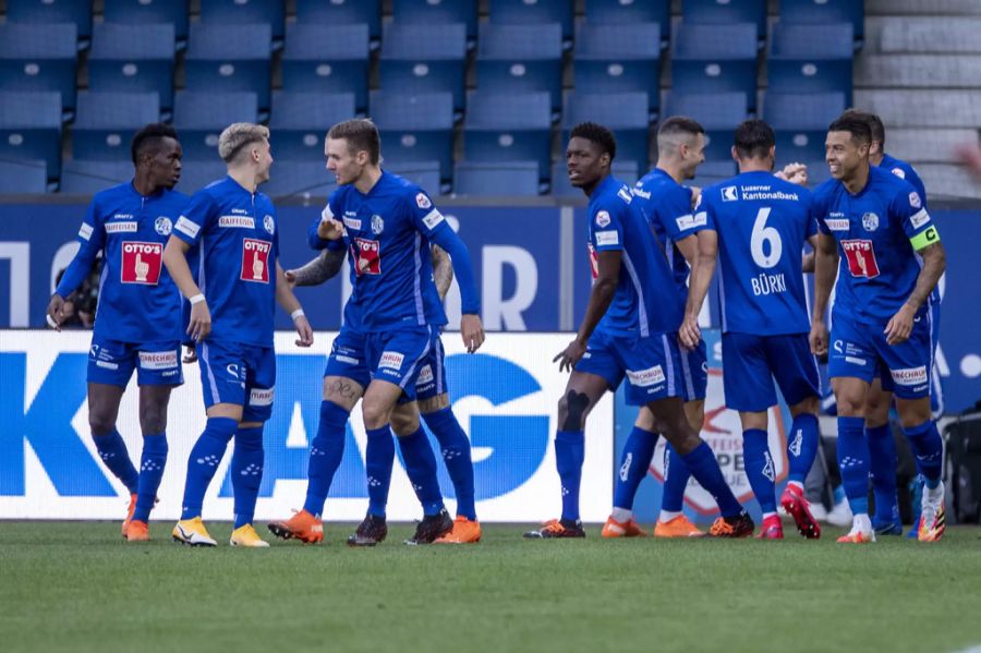 Luzern geht nach 46 Sekunden 1:0 in Führung.