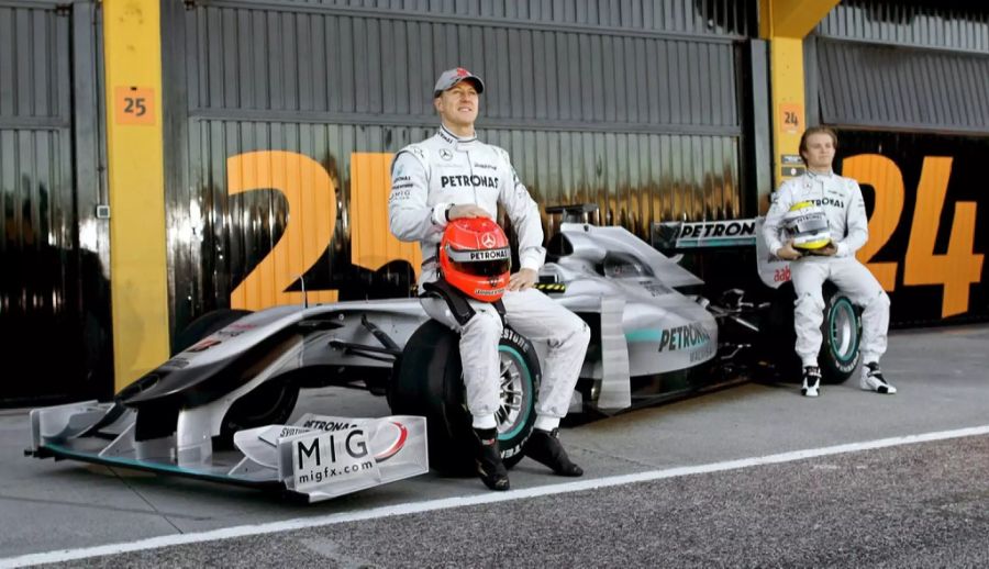 Michael Schumacher Rosberg Mercedes