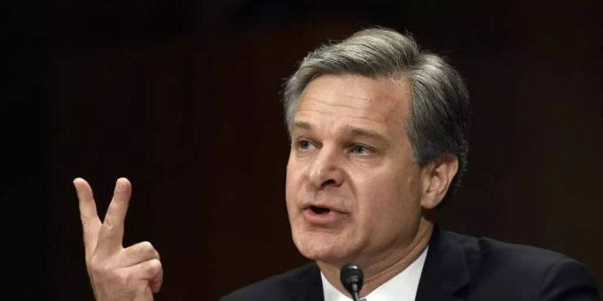 FBI-Chef Christopher Wray. (Archivbild) FBI Chef Wray