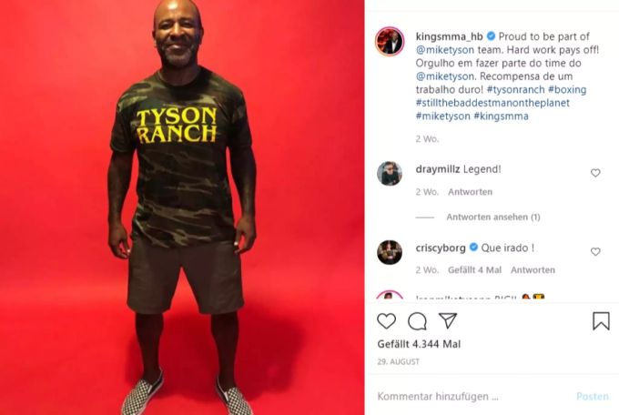 Rafael Cordeiro ist Trainer von Mike Tyson. Rafael Cordeiro Mike Tyson
