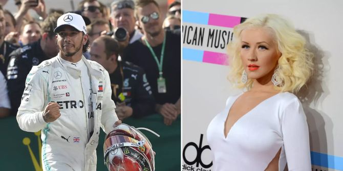 Lewis Hamilton Christina Aguilera