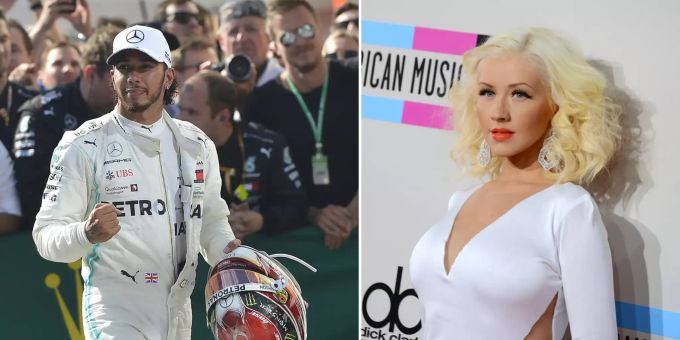 Unter falschem Namen - Hamilton sang 2018 mit Christina Aguilera