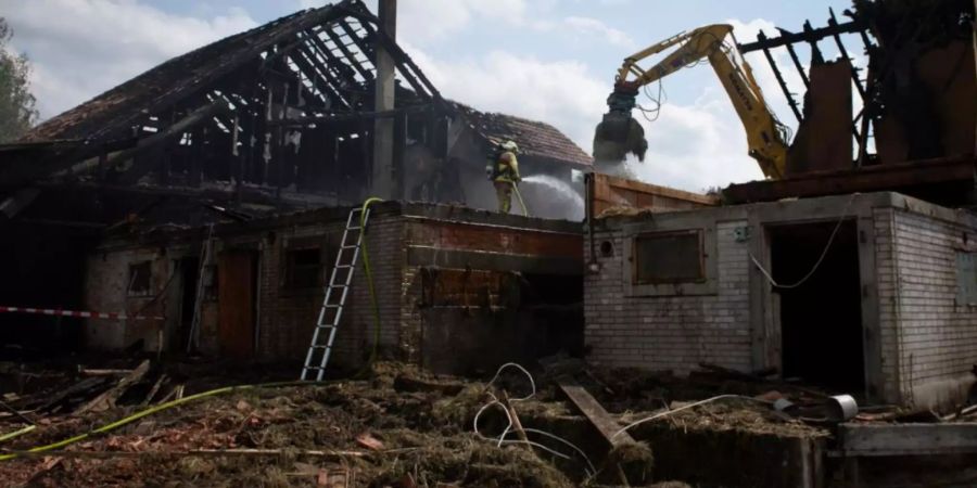 Brandfall Bauernhaus Mutten
