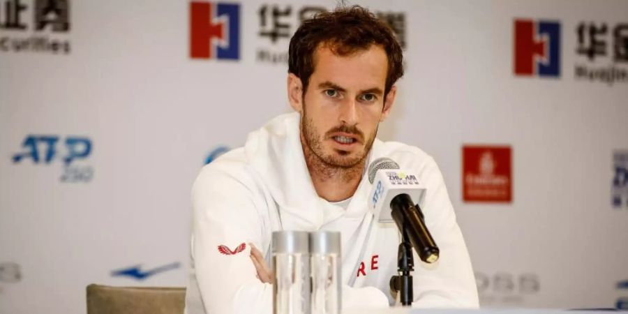 Andy Murray, Tennisprofi aus Grossbritannien, spricht 2019 bei einer Pressekonferenz. Foto: Zhong Zhengbin/Imaginechina via ZUMA Press/dpa