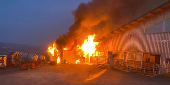 Der Brand der Scheune in Beinwil AG. beinwil AG