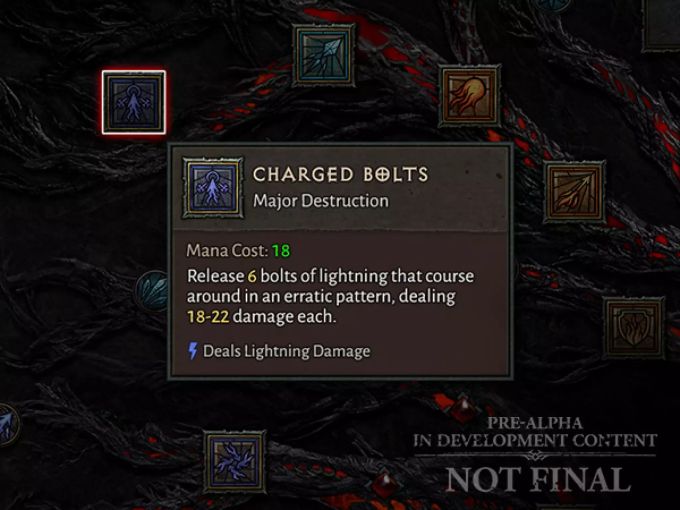 Im oberen Teil des Talentbaums von Diablo IV lassen sich aktive Fähigkeiten freischalten. Diablo IV