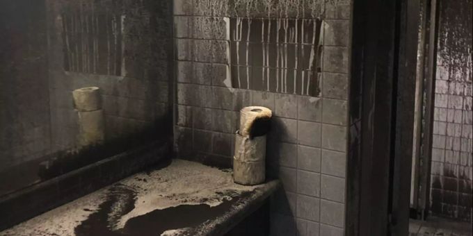 Brand in der Toilettenanlage in Pratteln.