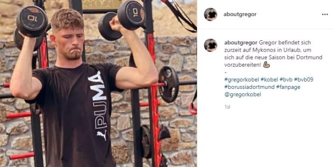 Gregor Kobel bereitet sich auf Mykonos auf den Start beim BVB vor. Gregor Kobel BVB