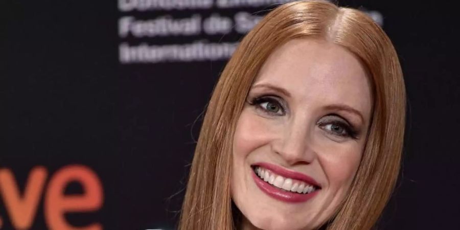 US-Schauspielerin Jessica Chastain wurde in San Sebastián als Beste Hauptdarstellerin ausgezeichnet. Foto: Alvaro Barrientos/AP/dpa