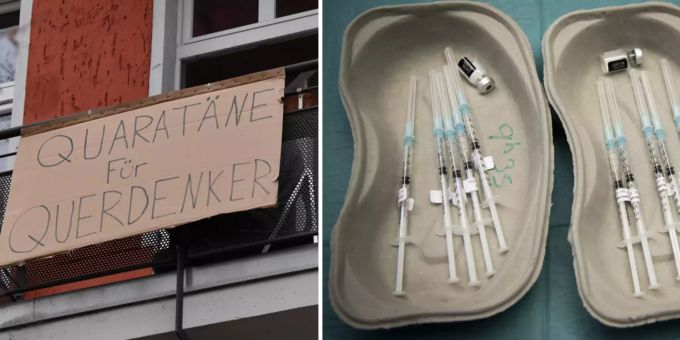 Ungeimpfte Deutsche in Quarantäne könnten sie bald keinen Lohn mehr bekommen. Coronavirus