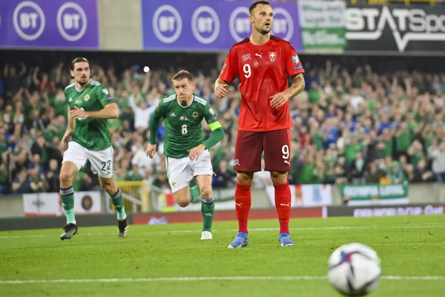 Haris Seferovic nach seinem verschossenen Elfmeter.