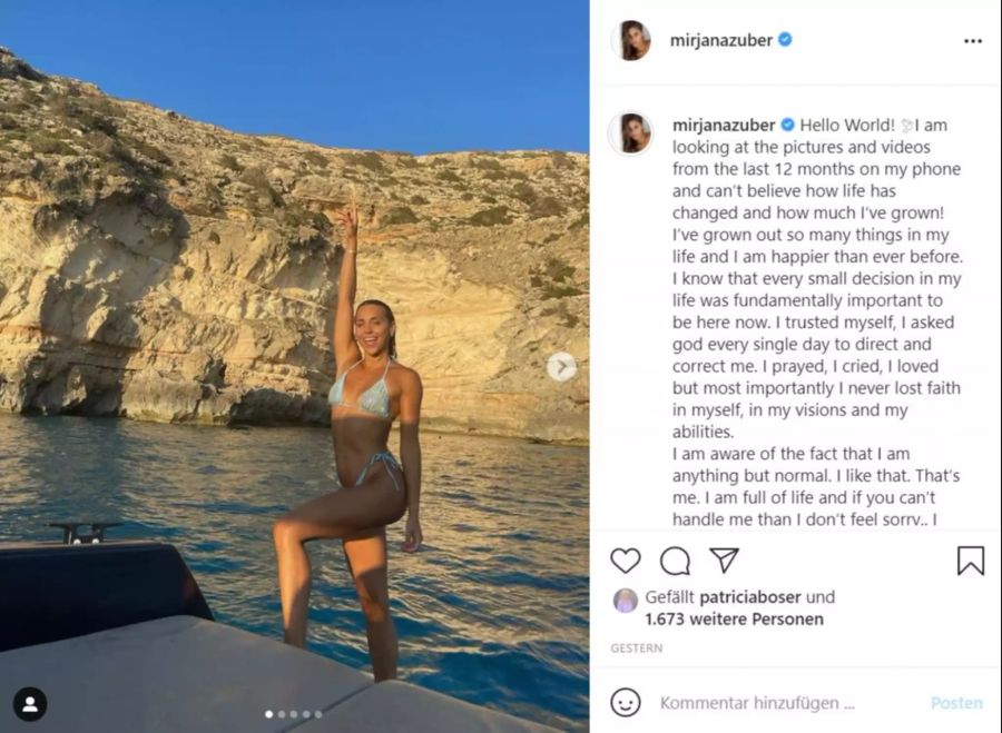 Mirjana Zuber auf Ibiza.