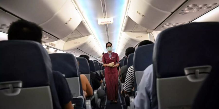 An Bord einer Maschine von Thai Lion Air