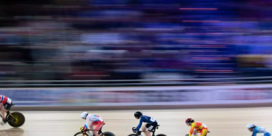 Die Bahnrad-WM 2021 sind kurzfristig ins französische Roubaix vergeben worden. Foto: Sebastian Gollnow/dpa