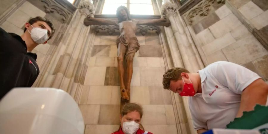 Impfzentrum im Wiener Stephansdom