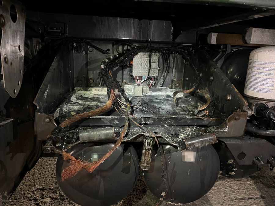 Beim Brand entstand ein Sachschaden.