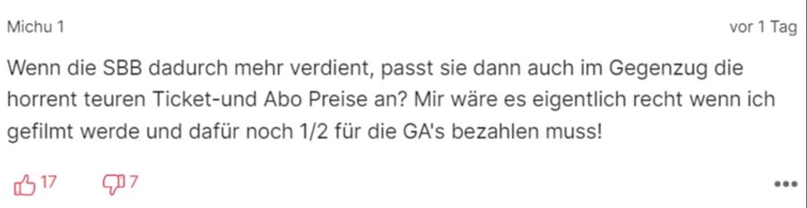 «Michu 1» findet die Kameras gut – unter einer Bedingung.