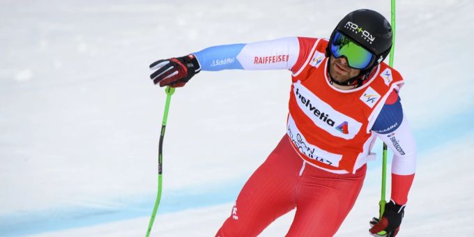 Jonas Lenherr feiert seinen vierten Weltcup-Sieg. Jonas Lenherr