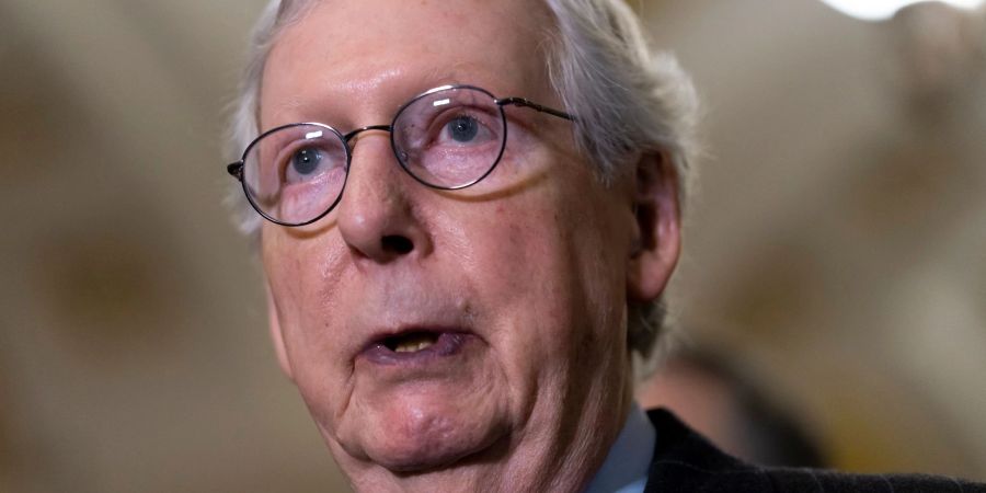 Mitch McConnell erlitt eine Gehirnerschütterung.