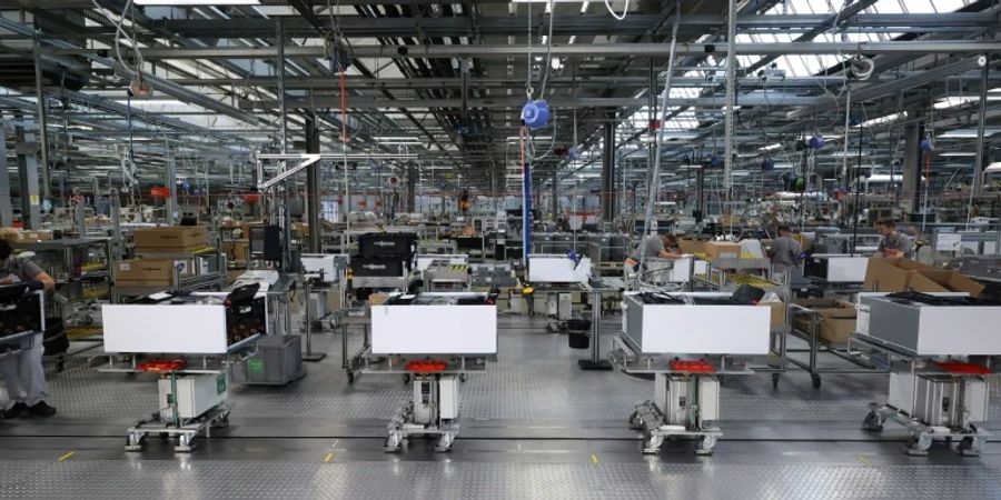 Herstellung von Wärmepumpen in einem deutschen Unternehmen