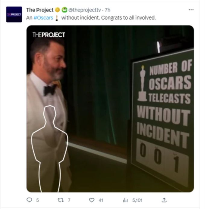 Jimmy Kimmel scherzte gestern dann doch auf Kosten von Will Smith. Jimmy Kimmel Will Smith