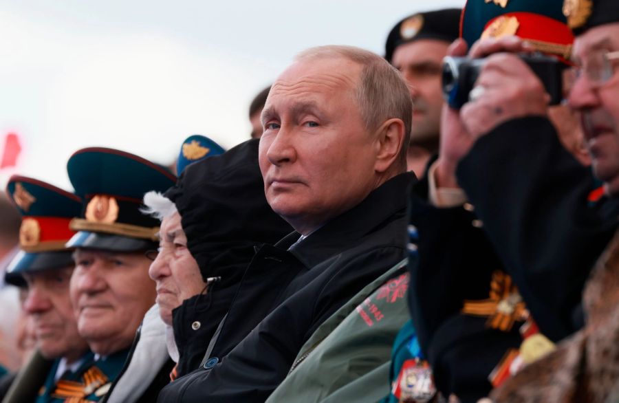 Wladimir Putin bei der Sieges-Parade in Moskau.