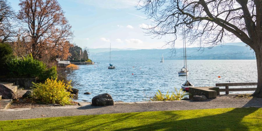 Der Park Hornanlage in Küsnacht (ZH) am Zürichsee.