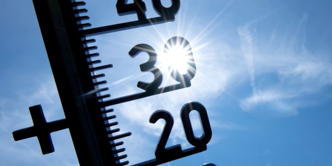 Thermometer Temperatur Sonne Himmel