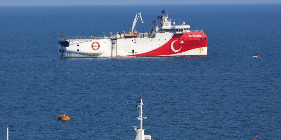 Die Türkei schickte im Jahr 2020 ihr Gasfeld-Erkundungsschiff Oruc Reis in das Mittelmeer.