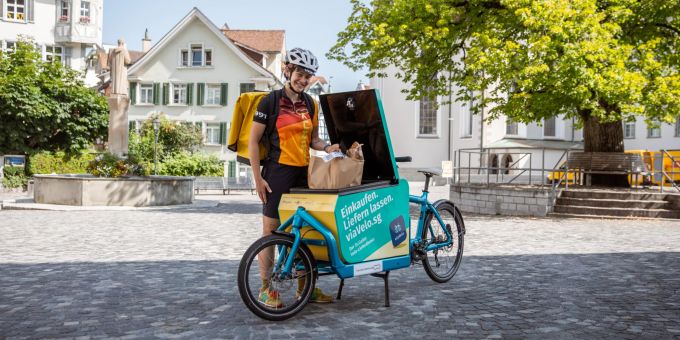 Velo-Lieferdienst für Kundschaft bis Ende Juli 2022 kostenlos Velo-Lieferdienst für Kundschaft bis Ende Juli 2022 kostenlos