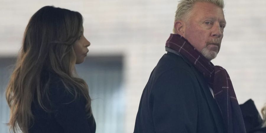 Boris Becker und seine Freundin Lillian vor seiner Verurteilung.