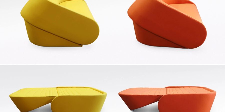 Gerade Designerstücke werden gerne kopiert: Hier ein Sofa - links das Original, rechts die Fälschung.