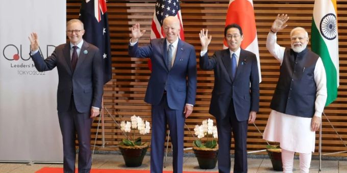 Albanese, Biden, Kishida und Modi beim Gipfel der sogenannten Quad-Allianz Albanese, Biden, Kishida und Modi beim Gipfel der sogenannten Quad-Allianz