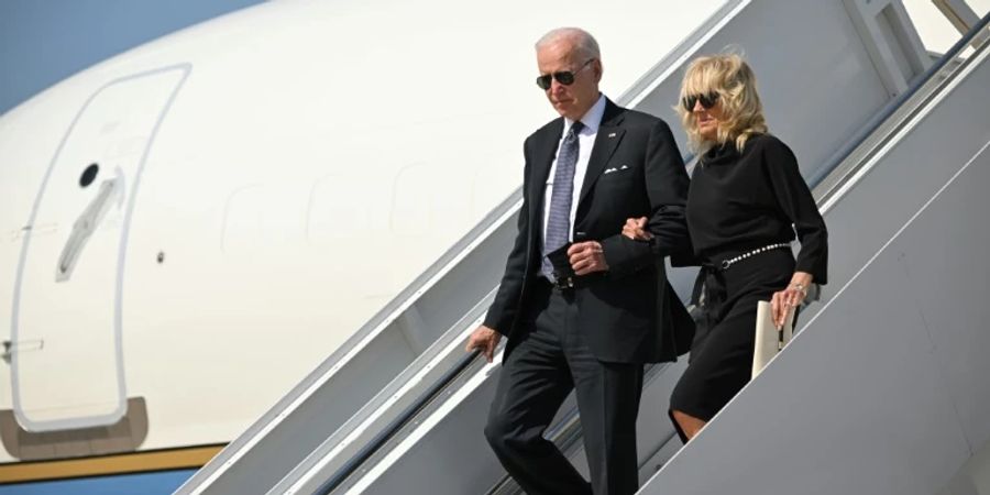 US-Präsident Biden, mit Ehefrau Jill