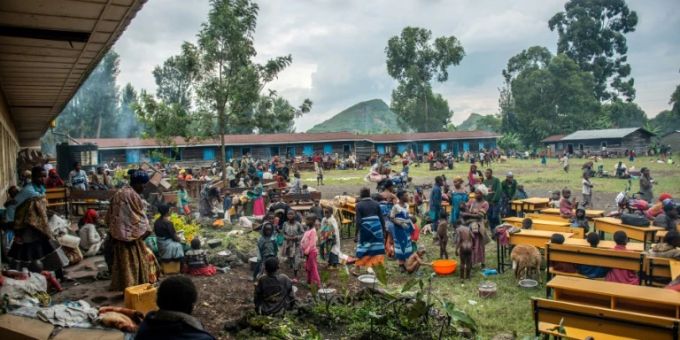 Flüchtlinge in Schule im Osten der Demokratischen Republik Kongo Flüchtlinge in Schule im Osten der Demokratischen Republik Kongo