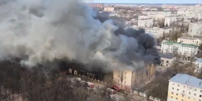 In der Forschungseinrichtung in Twer ist ein Brand ausgebrochen. Brand Twer