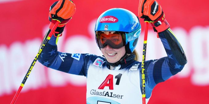 Mikaela Shiffrin siegte erneut in Semmering. gut behrami riesenslalom