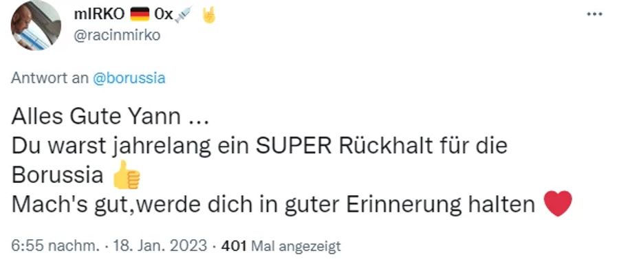 Zahlreiche Anhänger bedanken sich bei Sommer für die erfolgreichen Jahre.