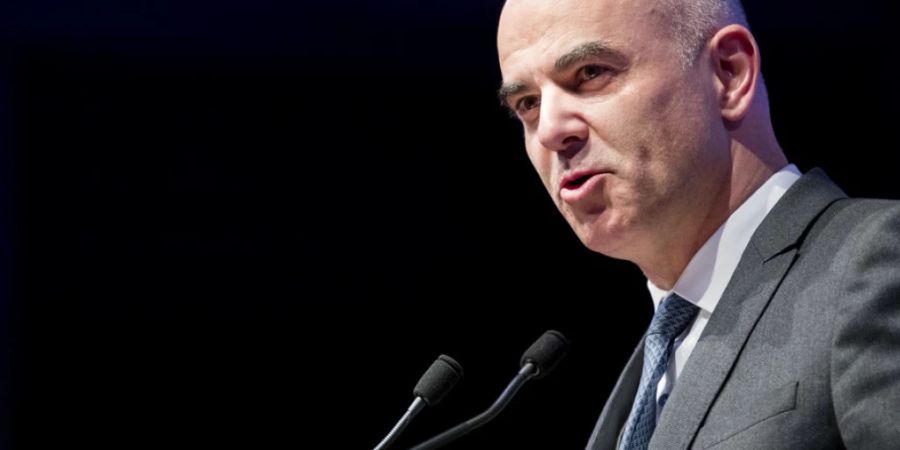 Wie schon 2018 hat Bundespräsident Alain Berset die Baukultur-Konferenz eröffnet. Sie findet mit rund 20 europäischen Kulturministerinnen und -ministern in Davos statt. (Archivbild)