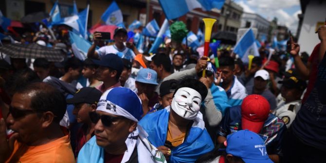 Guatemala Proteste Demonstration Präsidentschaftswahl