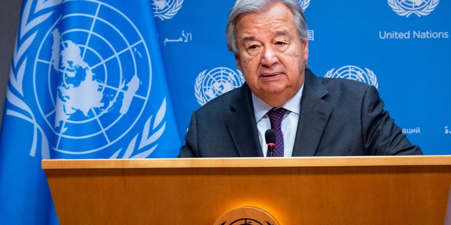 Der Generalsekretär der Vereinten Nationen, António Guterres.