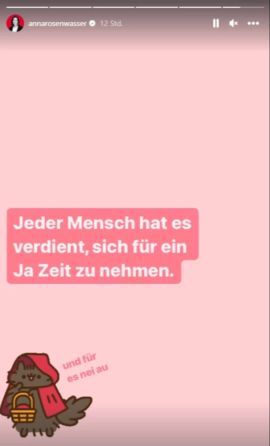 «Jeder Mensch hat es verdient, sich für ein Ja Zeit zu nehmen», schreibt Anna Rosenwasser nach den Wahlen 2023.