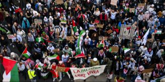 Bewilligt - Tausende demonstrieren in Lausanne für Palästina