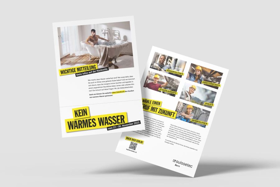 Dieser Flyer tauchte in Berner Briefkästen auf.