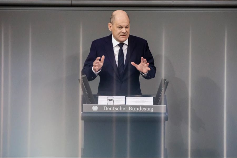 Olaf Scholz Regierungserklärung Bundestag