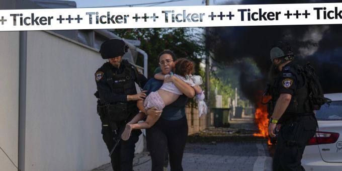 Angriff aus Gaza - Israel vermeldet über 300 Tote und 1590 Verletzte