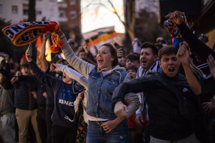 Gebracht hat die Unterstützung nichts, Valencia scheidet aus.