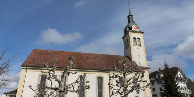 Die Kirche Sarmenstorf im Aargau. Die Kirche Sarmenstorf im Aargau.